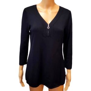 Cable & Gauge Black Sweater Small